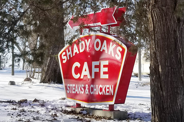 Shady Oaks Cafe - Sign Restoration