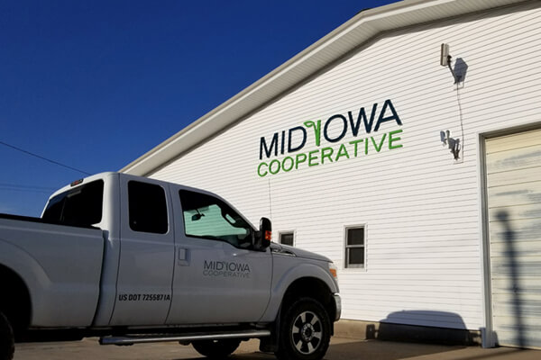Mid Iowa Cooperative - Cut Acrylic Letters/Logo