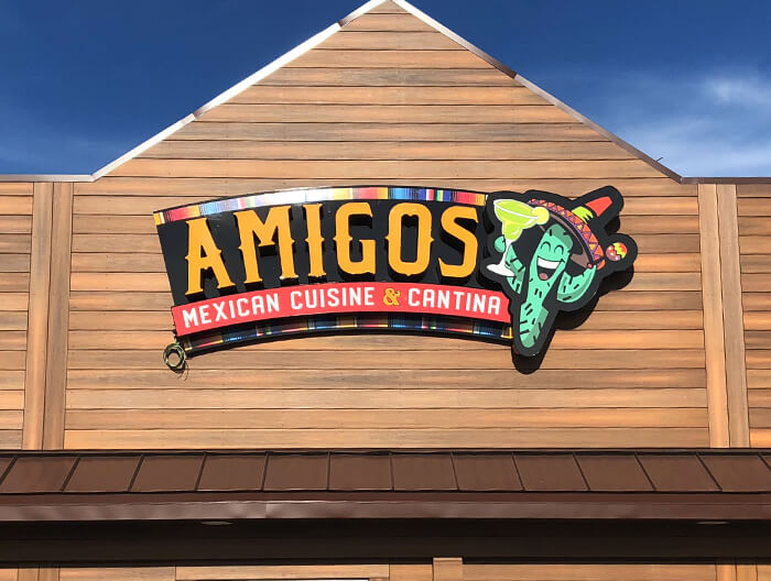 Amigos Building Sign