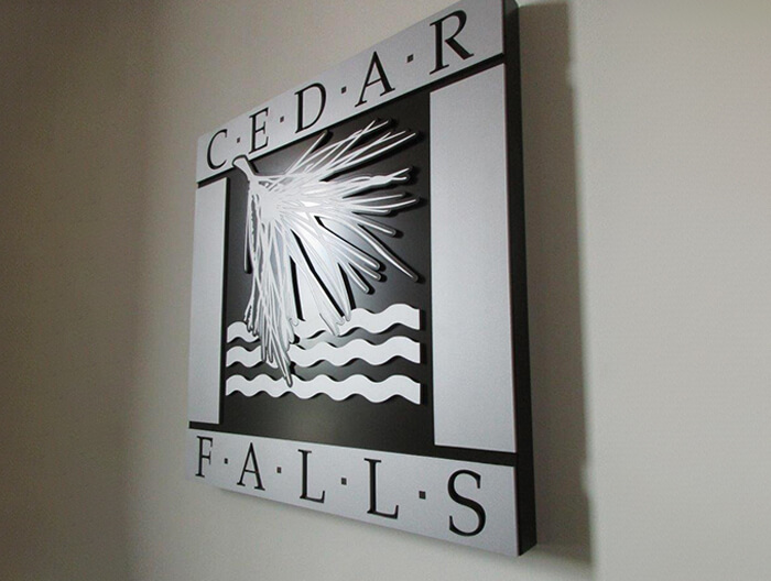 Cedar Falls Public Safety Interior Sign