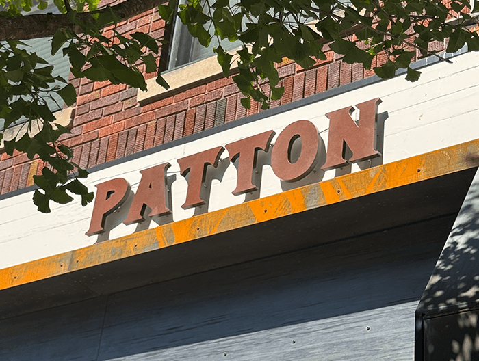 Patton Routed Letters