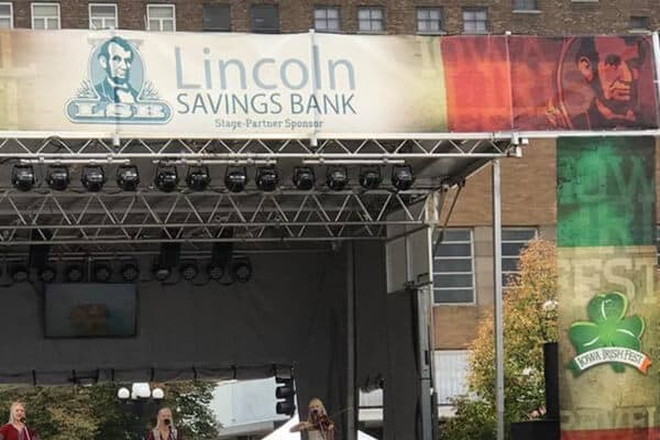 Irish Fest Lincoln Stage - Mesh Banners