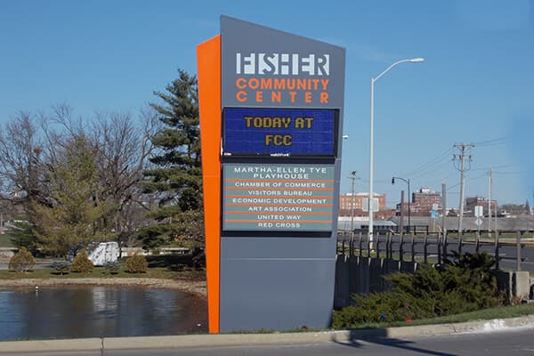 Fisher Community Center Monument