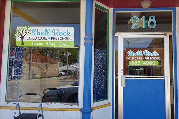 Shell Rock Child Care - Printed Decal