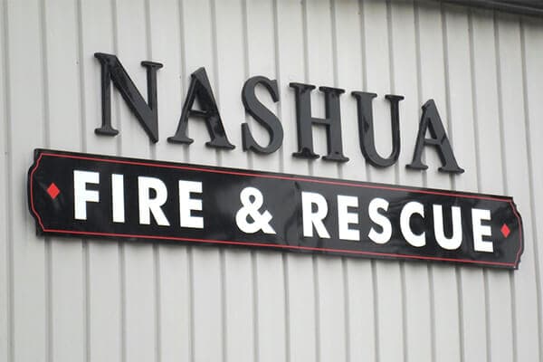 Nashua Fire & Rescue - Formed Plastic Letters