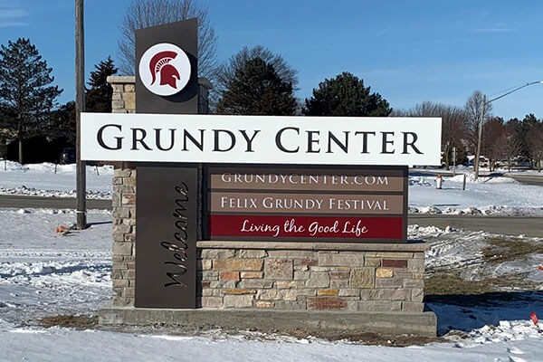 Grundy Center City Sign