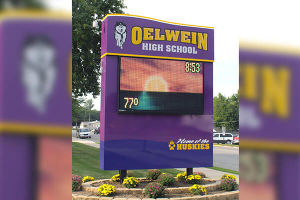 Oelwein High School - 16MM 72x126 Matrix