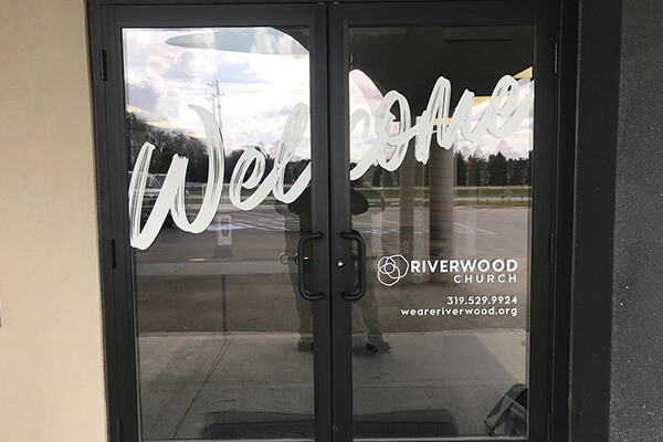 Riverwood Church Door Vinyl