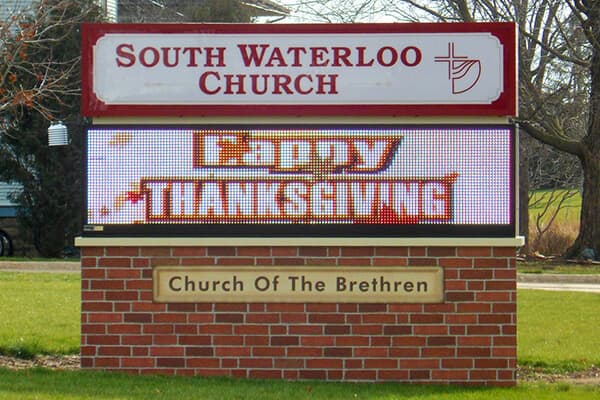 Churches South Waterloo Church Monument Sign