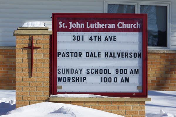 Churches St. John Lutheran Church Monument Sign