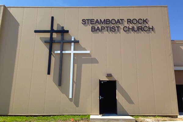 Churches Steamboat Rock Baptist Custom Cross