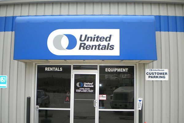 Corporate United Rentals Awning