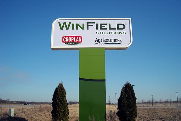 Corporate Winfield Pole Sign