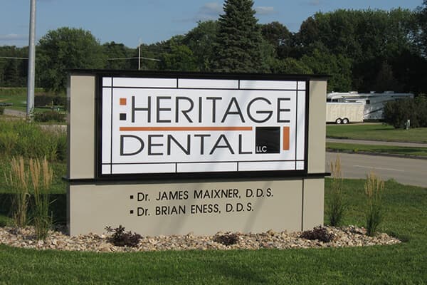 Healthcare Heritage Dental Monument Sign