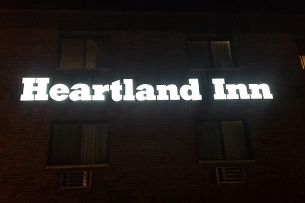 Hospitality Heartland Inn Channel Letters