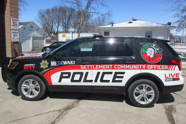 Municipal Meskwaki Police Vehicle Wrap