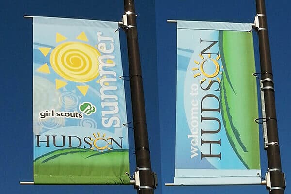 Municipal Hudson Light Pole Banners