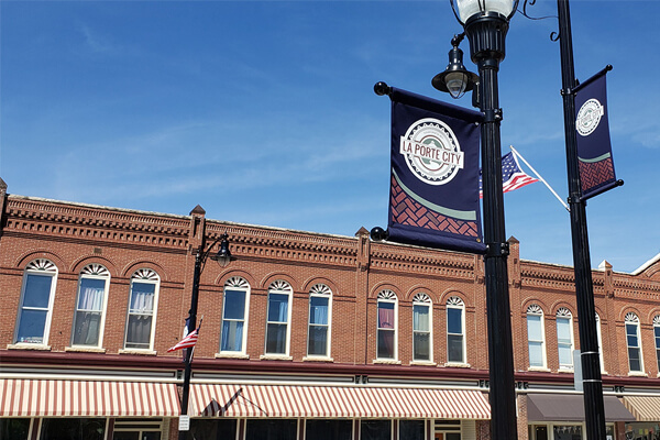 La Porte City Pole Banners