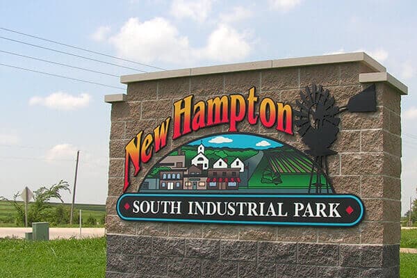 Municipal New Hampton Monument Sign