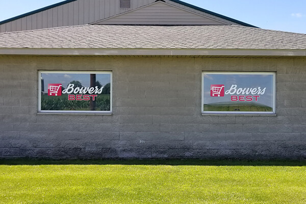 Retail Bowers Best Window Graphics