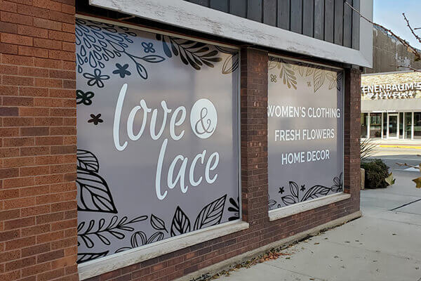 Love & Lace Window Vinyl