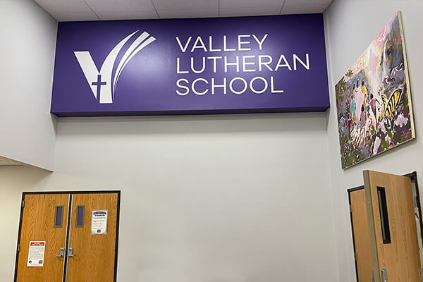 Valley Lutheran School Bulkhead Logo