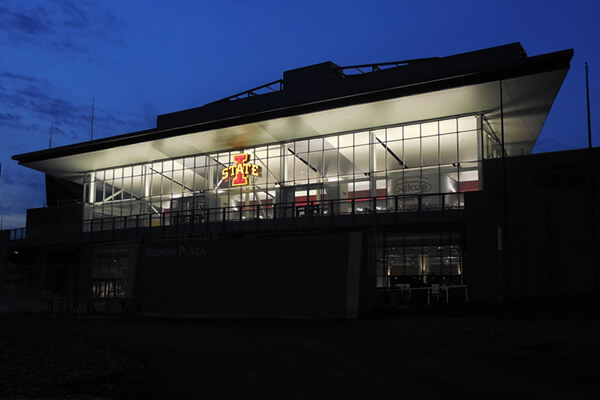 Schools & Campuses Iowa State Stadium Night