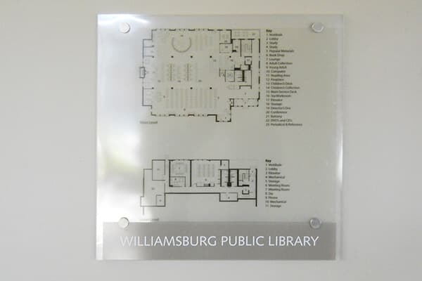 Interior Directories Williamsburg Library