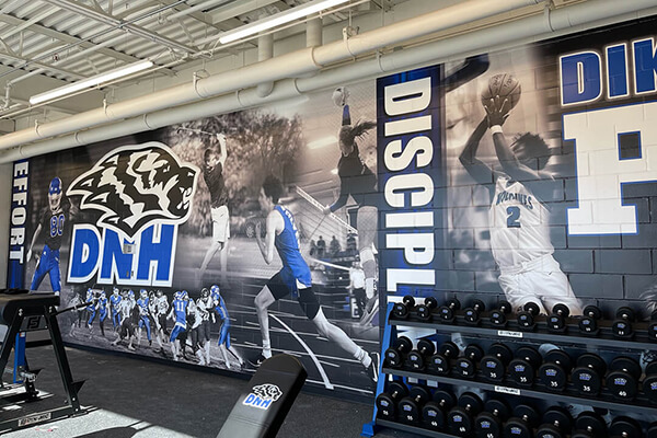 DNH Printed Graphics Weight Room Wall Wrap