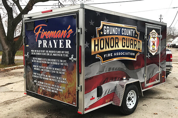 Grundy County Fire Trailer Wrap