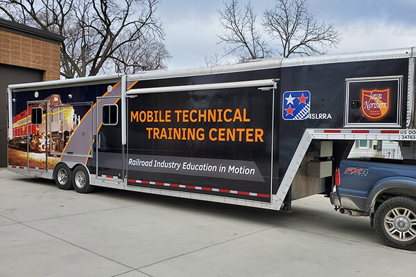 Iowa Northern Railway Full Trailer Wrap