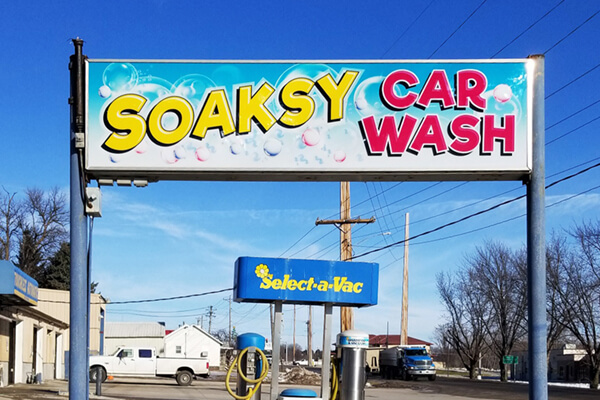 Printed Graphics Soaksy Car Wash