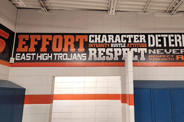 East High Printed Wall Graphics