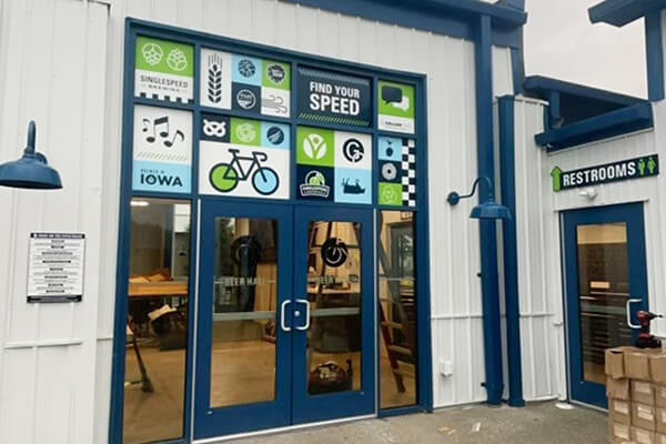 SingleSpeed Brewing Window Graphics