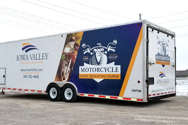 Iowa Valley Motorcycle Ed Partial Wrap