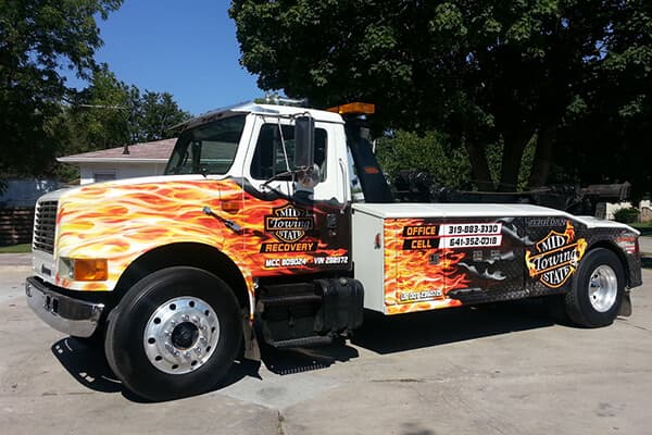 Mid State Towing Partial Wrap