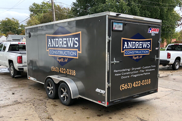 Vehicle Decals Andrews Construction