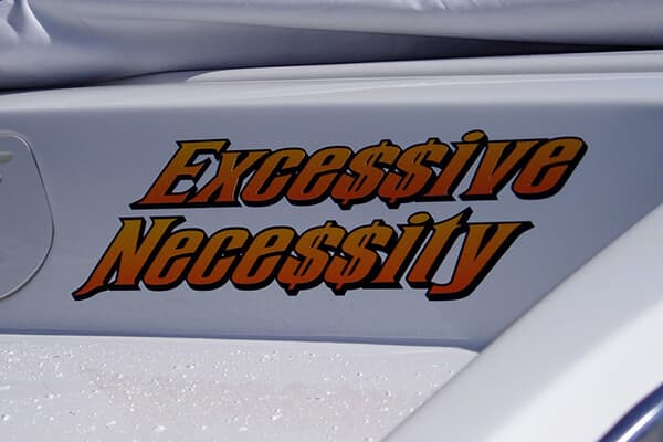 Vehicle Decals Boat Lettering