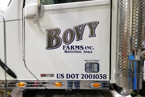 Vehicle Decals Bovy Farms