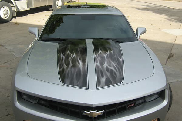 Vehicle Decals Camaro Hood